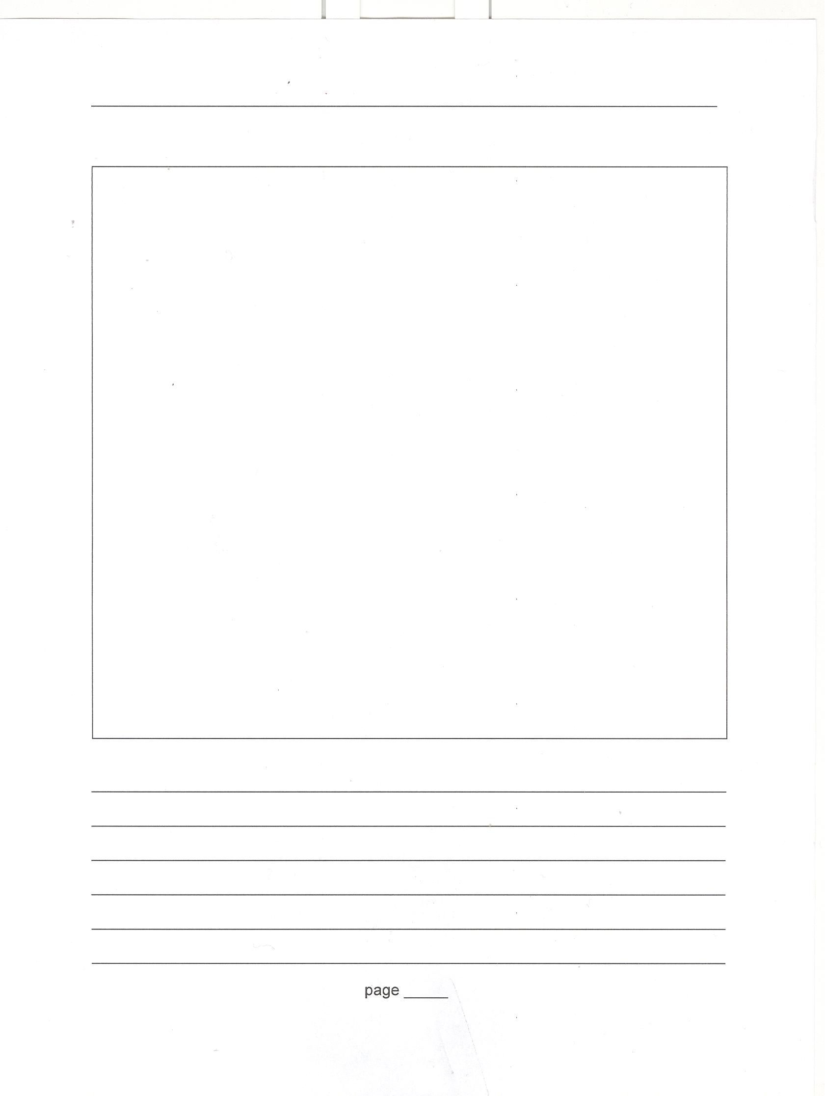 writing paper with drawing space